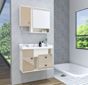 Bộ tủ Lavabo + gương cao cấp -ABBA-G18