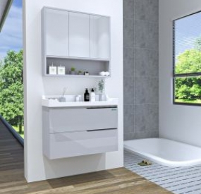 Bộ tủ Lavabo + gương cao cấp-ABBA-G22