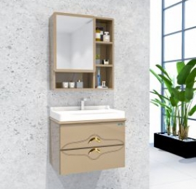 Bộ tủ Lavabo + gương cao cấp-ABBA-G35