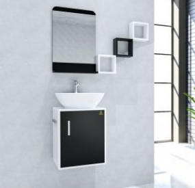 Bộ tủ Lavabo + gương cao cấp -ABBA-P9728