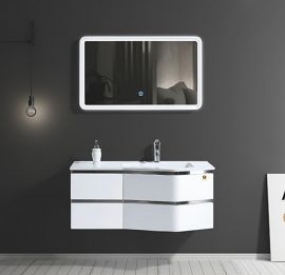 Bộ tủ Lavabo + gương cao cấp-KH-F2105-110-BR