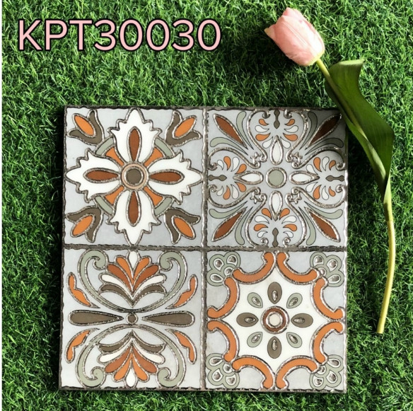 gạch trang trí khắc kim